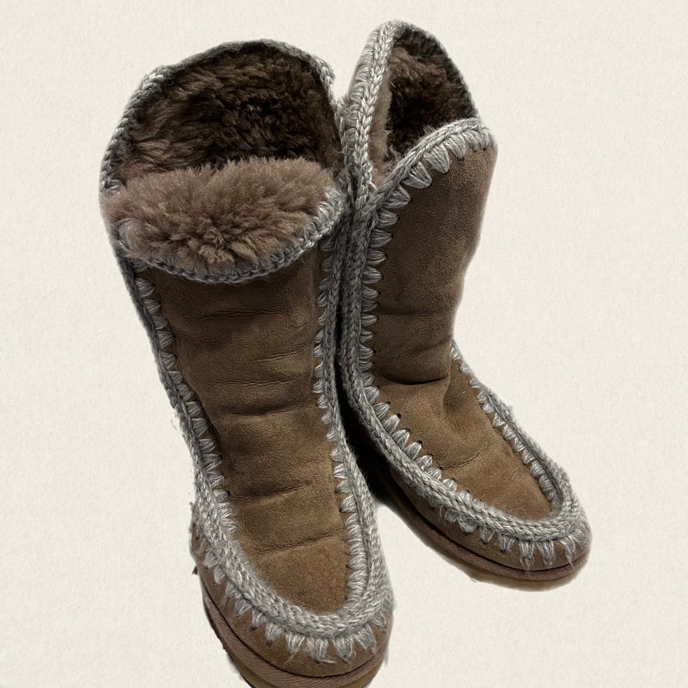 Mou Boots Size 7 Used Inner Wedge